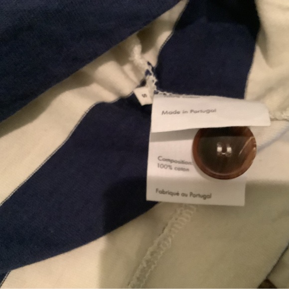 M.i.h. MIH Jeans navy blue white strip buttons on left arm cotton - Picture 3 of 5